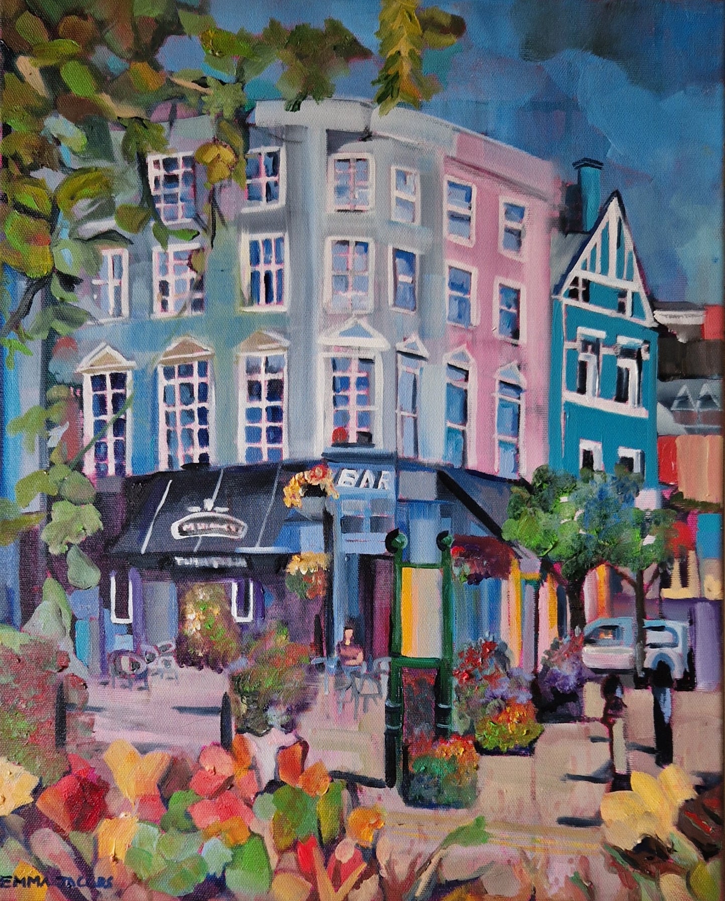 emma-jacobs, original-oil-painting, irish-art, irish-artist, gift-from-ireland, made-in-ireland, wall-art, signed, coastal, cobh, cork, harbour, landscape, flowers, botanical, titanic, cruise