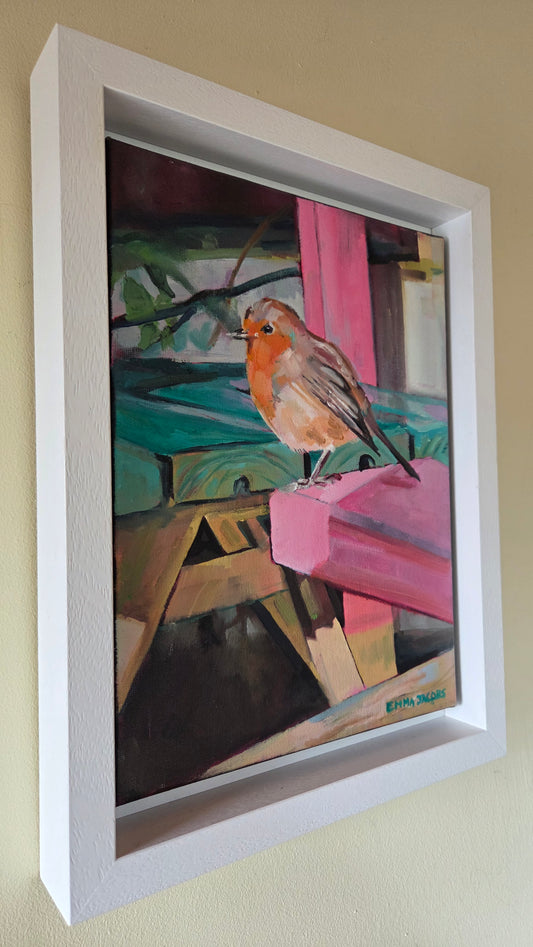 Robin on Pink