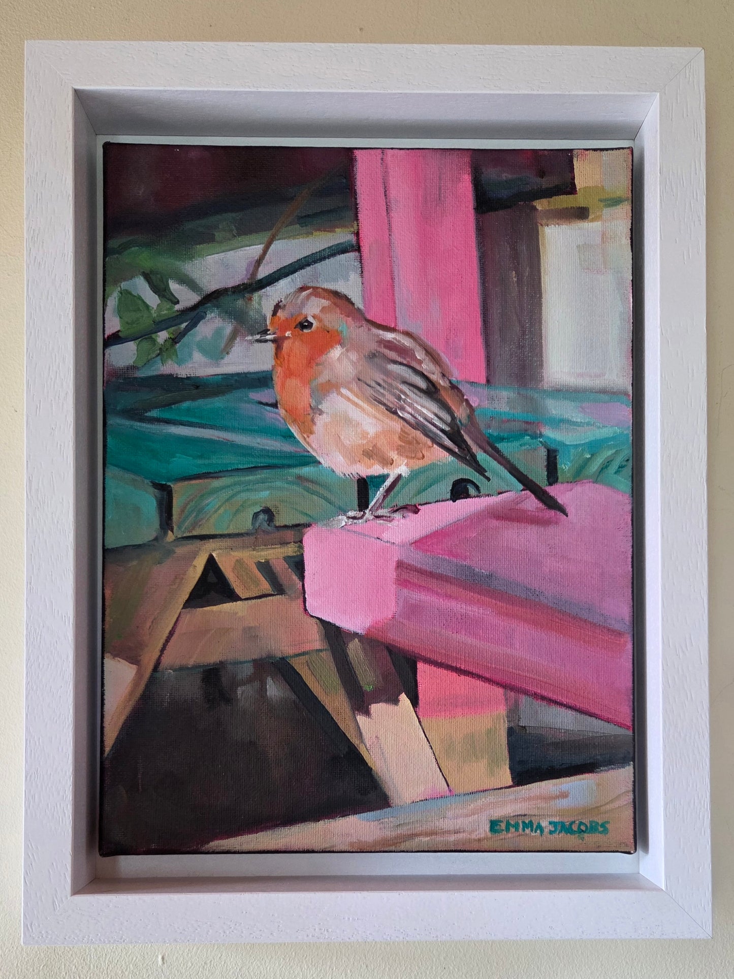 Robin on Pink