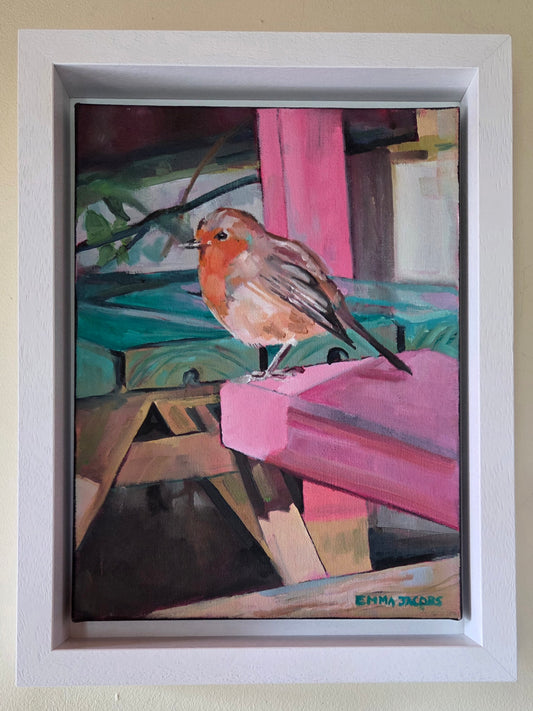 Robin on Pink
